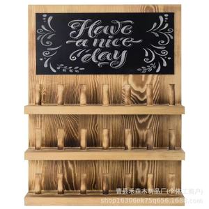 Estante de Madera Multicapa para Joyas con Pizarra, Organizador de Pared para Anillos y Collares, Madera Maciza, 6 Niveles - Product Image 5