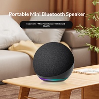 Penjualan Terlaris Alaxe untuk Speaker Subwoofer Nirkabel 5.1 Slot Kartu Bass Berat Output 15W Baterai 500-1000mAh Bahan ABS