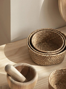 Panier à pain en bambou fait main du Vietnam, panier de rangement pour fruits tissé à la main, panier de service alimentaire écologique, fournisseur - Product Image 5