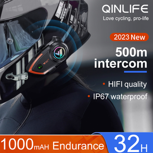 Auriculares Bluetooth para Casco de Motocicleta, Intercomunicador para Casco con Alcance de 500M para 2 Motociclistas, Modelo Y80 2X - Product Image 3