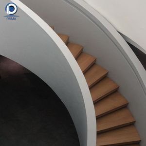 Escalera de Caracol Prefabricada Prima para Interiores, Marco de Metal Negro Mate, <span class=keywords><strong>Escalones</strong></span> de Madera Impermeables, <span class=keywords><strong>Escalones</strong></span> de Caracol Pequeños para el Hogar - Product Image 5