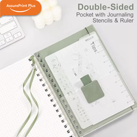 Cuaderno Personalizado con Logotipo, Tapa Dura A5, Espiral, Páginas Punteadas, 300 Páginas, Papel de 100 g/m², Libre de Ácido, Encuadernación con Doble Espiral
