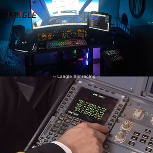 Simulateur de vol de jeu en aluminium MCDU 2nd génération en alliage d'aluminium Machine de jeu virtuelle <span class=keywords><strong>Avion</strong></span> Cockpit Simulateur de vol - Product Image 1