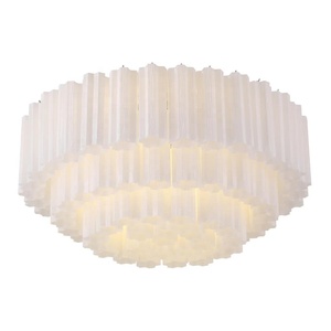 Lustre de salon à grandes étages <span class=keywords><strong>en</strong></span> verre de Murano texturé, 16 lumières, 32 pouces, forme d'étoile arrondie multicolore, éclairage de plafond encastré - Product Image 5