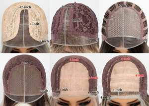 Perruque synthétique ondulée blonde avec dentelle frontale monofilament, en fibre résistante à la chaleur, pour femmes blanches - Vente en gros - Product Image 3