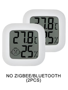 <span class=keywords><strong>LCD</strong></span> kỹ thuật số Nhiệt kế ẩm kế nhà trong nhà nhiệt độ độ ẩm mét cảm biến đo thời tiết trạm cho phòng nhà bé - Product Image 6