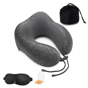 Cuscino per il collo da viaggio in Memory Foam a forma di U morbido a buon mercato di vendita caldo di Amazon