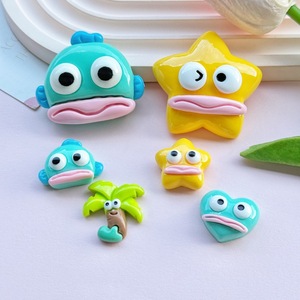 <span class=keywords><strong>C1</strong></span> Nuevo y Popular Charm de Resina con Diseño de Dibujos Animados, Boca Grande y Divertida, Formas Surtidas, Suministros para Manualidades y Joyería DIY - Product Image 1