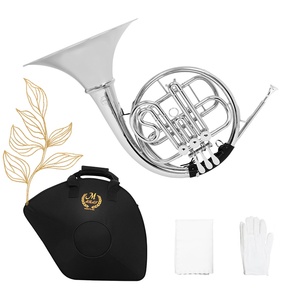 Mbat Chất lượng cao cấp Nickel-plated pháp sừng dàn nhạc chơi <span class=keywords><strong>Brass</strong></span> cụ với BB chia phẳng ba-bàn phím - Product Image 1