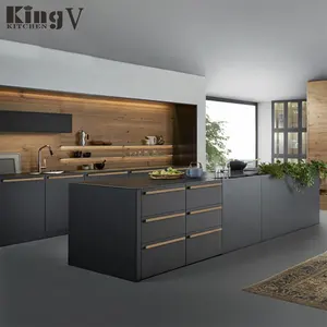 KINGV — laque de verre trempé de haute qualité, pour rv, armoire de cuisine avec mur central
