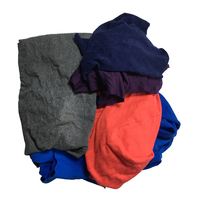 Chiffons en coton industriels multicolores 10 kg, 20 kg, 25 kg, 5 kg, provenant de t-shirts et vêtements usagés