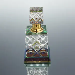 CJ-高品质独特透明雕花精油瓶水晶玻璃香水瓶定制3毫升