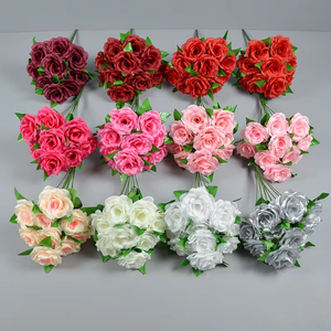 <span class=keywords><strong>Rose</strong></span> Artificielle <span class=keywords><strong>Pas</strong></span> <span class=keywords><strong>Cher</strong></span> 10cm Têtes Bouquet De Fleurs De Mariage En Soie Bouquet <span class=keywords><strong>Fausse</strong></span> <span class=keywords><strong>Rose</strong></span> pour La Décoration De Fête À La Maison - Product Image 1