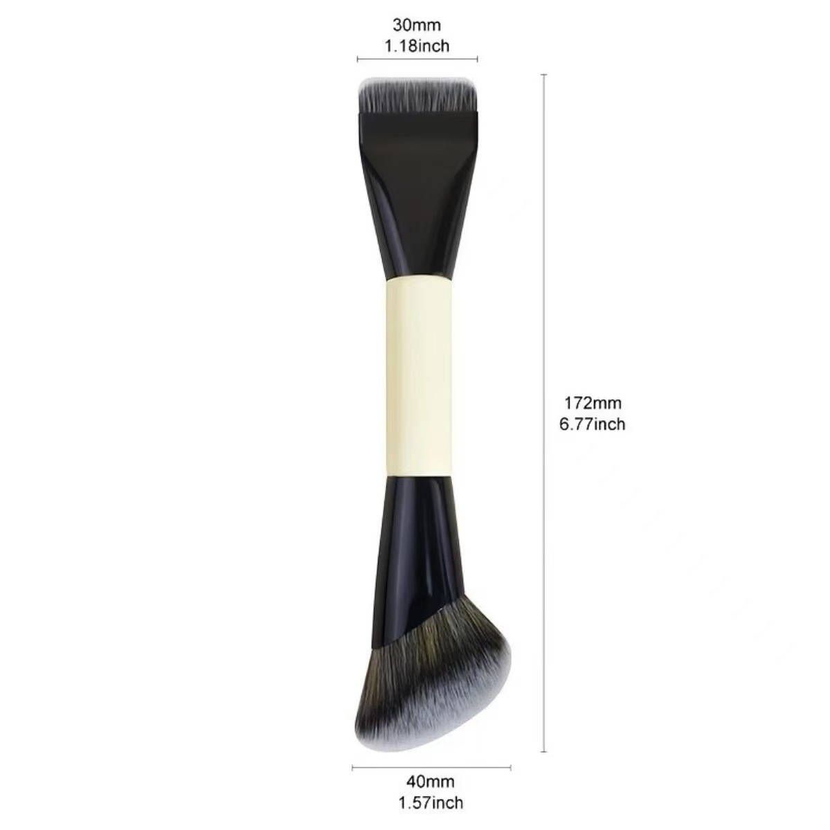 Couleur bois naturel à double tête et à une seule brosse