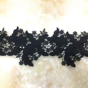 Venedik dantel trim aplike aksesuarları şifon/kadife çiçek süslemeli dantel elbiseler için sadece bir Trim işlemeli dantel örgü - Product Image 5