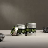 Boîte à thé en fer blanc hermétique avec logo personnalisé et couvercle à vis pour le stockage de thé en vrac et de matcha – Vente en gros