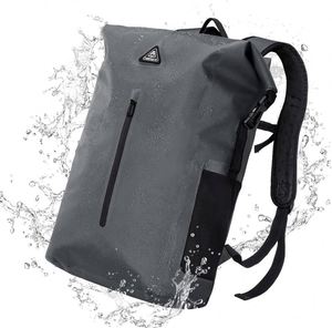 Free sample Oxford Waterproof Polyester Customized Roll-Top <b>Computer</b> <b>Backpack</b> with a Large Capacity for Business School - Product Image 1