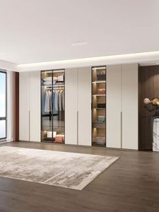 Lujoso diseño Simple muebles de sala de estar puerta de vidrio duradera armario de ropa para el hogar y almacenamiento de ropa - Product Image 4