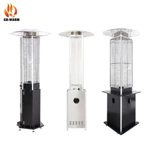 New Trend Products Stainless Steel Design Outdoor Natural Gas Heater Patio Triangle Propane Gas Garden Patio Heater Wholesale