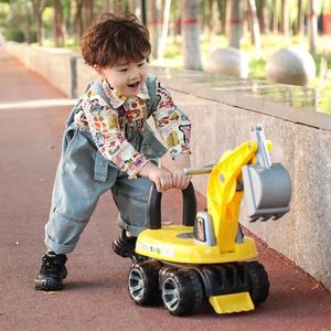 批发挖掘机设计大型婴儿骑乘玩具车儿童双座小轮旋转钩经济适用 - Product Image 5