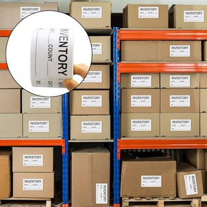 Boîte d'emballage logistique en papier auto-adhésif personnalisée ODM, étiquette en vinyle PET, prend en charge l'étiquette de transport - Product Image 3