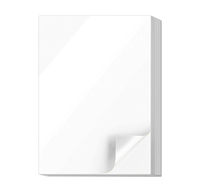 Papier autocollant en vinyle imprimable de qualité supérieure 8,5 x 11 pour imprimante jet d'encre et laser, papier autocollant blanc mat imperméable