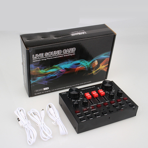 Tarjeta de sonido externa multifunción universal para DJ Phone <span class=keywords><strong>Computer</strong></span> & <span class=keywords><strong>Audio</strong></span> Vibrato Anchor <span class=keywords><strong>Audio</strong></span> Sound Mixer - Product Image 4