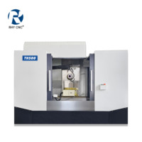 Centre d'usinage horizontal CNC TH500 direct usine, table de travail 500x500, table rotative axe B, 24 outils BT40/BT50, haute précision