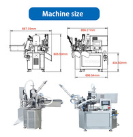 Machine à emballer remplissante de sac de Doypack de poche de support de bec liquide de jus de boissons desktop100-500ml à tête unique