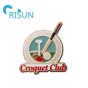 Broche de esmalte de bolas de <span class=keywords><strong>Croquet</strong></span> de Metal personalizado de fábrica, Pin de solapa, alfileres de jugador de <span class=keywords><strong>Croquet</strong></span>, logotipo personalizado, insignia de Pin esmaltado deportivo de <span class=keywords><strong>Croquet</strong></span> - Product Image 3