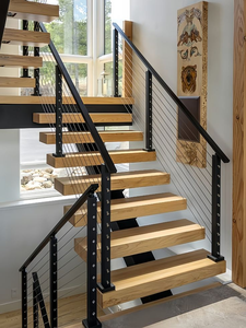 <span class=keywords><strong>Barandilla</strong></span> Moderna de Acero Inoxidable Negro para Terraza, Balcón y Escaleras - Product Image 1