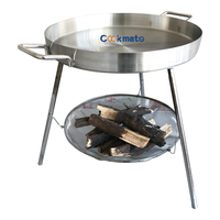 Acero Inoxidable Outdoor Cast Iron Cookware Baking Pan Flat Barbeque Grill