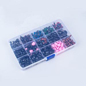 <span class=keywords><strong>Yeux</strong></span> <span class=keywords><strong>de</strong></span> sécurité colorés pour poupées, 560 pièces, <span class=keywords><strong>yeux</strong></span> et nez en plastique, 6-12 <span class=keywords><strong>mm</strong></span>, noirs, avec 280 accessoires PS Fantasy - Product Image 2