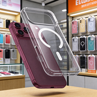 Casing Transparan untuk iPhone 18 17 Pro Max dengan Penutup Belakang Anti Gores Anti Menguning, Casing Ponsel Magnetik Transparan