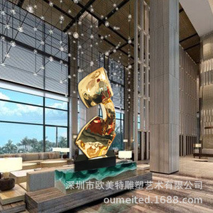 Escultura Abstracta Creativa de Resina, Forma Irregular, Hecha a Mano, Decoración Artística para Hotel o Club, Adorno de Estilo Moderno - Product Image 4