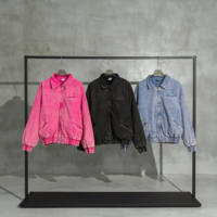 Usine de vente en gros OEM de haute qualité Logo personnalisé pour hommes Écussons et étiquettes de logos brodés veste pour hommes
