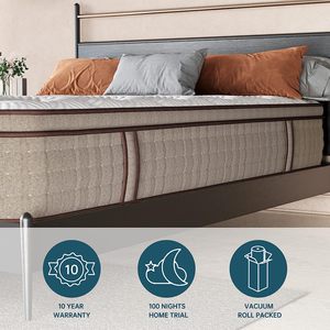 Hiện Đại Nữ Hoàng Kích Thước Euro Top Giường Nệm Không Áp Lực Cao Su Thiên Nhiên Gel Bộ Nhớ Bọt Túi Mùa Xuân Cho Phòng Ngủ Cho Đồ Nội Thất Nhà - Product Image 3