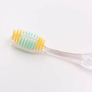 แปรงสีฟันแบบใส 19 ซม. ขนแปรงไนลอนนุ่ม สำหรับผู้ใหญ่ ใช้ในบ้าน - Product Image 2
