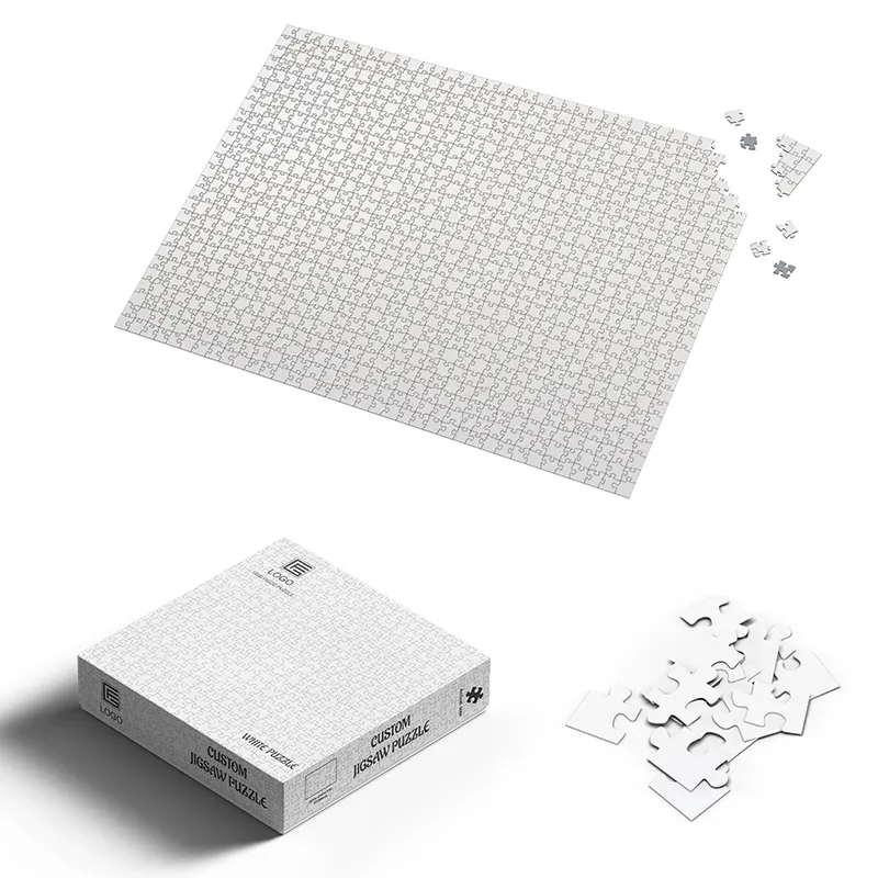 Hot-Selling Custom Printing Kartonnen Papier 30 100 300 500 1000 Stuks Van Hoge Kwaliteit Lege Puzzel Sublimationk Puzzel Puzzel