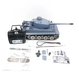 Kaya paletli 3818-1 Bullet ateş radyo kontrol askeri oyuncak çocuklar için Henglong 1/16 2.4G Mato oyuncaklar Rc rus kaplan tankı T55