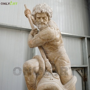 Estatua de dios del mar, escultura de mármol blanco de Poseidón para decoración de jardín al aire libre griego famoso, en venta - Product Image 2