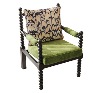 Fauteuil en bois massif antique de fabrication ISO 9001 avec coussin capitonné pour salon, chambre à coucher et salle de séjour - Product Image 4