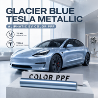 Film de protection de peinture (PPF) TPU bleu glacier pour Tesla Model Y, pré-découpé, prêt à l'emploi, 1,52x15m, vente en gros, directement de l'usine