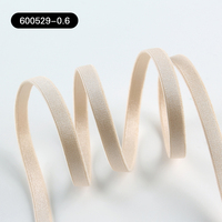 Sangle en ruban satiné brillant de 6 mm, couleurs personnalisées, élastique, durable, haute ténacité, accessoires pour sous-vêtements