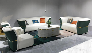 أريكة تشيسترفيلد عصرية من الجلد المقاوم للصدأ على الطراز الاسكندنافي 1-3 مقاعد للمنزل والفندق والفيلا وغرفة المعيشة - Product Image 5