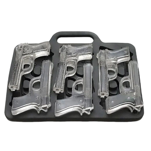 Pistolet à glace 6 cavités Grille de glace Moule à <span class=keywords><strong>chocolat</strong></span> <span class=keywords><strong>en</strong></span> silicone pour bricolage Moule à <span class=keywords><strong>chocolat</strong></span> pour bonbons Fournitures de fabrication de savon Moule à glaçons 3D - Product Image 2