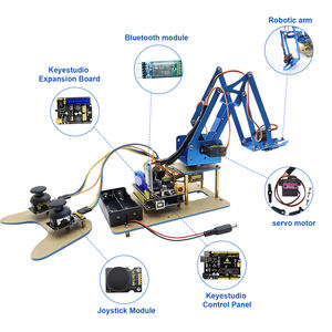 <span class=keywords><strong>Arduino</strong></span> 교육용 로봇 암 용 조이스틱 메탈릭 로봇 암 학습 스타터 키트 4 축 미니 데스크탑 로봇 암 키트 - Product Image 4