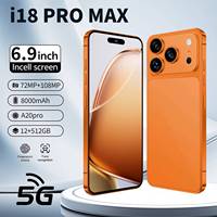 Nouveau Téléphone 2026 18 Pro Max Vente en Gros Original Débloqué 5G LTE Écran HD 120Hz 16+1 To RAM/ROM OLED 6,9'' Octa Core Android Français