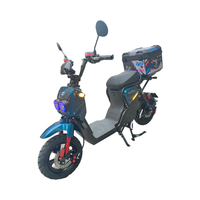 Scooter électrique à batterie lithium 60V, étanche, moteur 1000W, motos de rue avec écran LCD, 60 km/h, motos tout-terrain