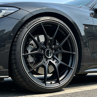 Velg Tempa Cekung Dalam 18-20 Inch 5X112 5X120 G025 Matte Black Hollow Out untuk Z4 M4 M2 M3 E90 E92 E93 E60 CLA CLE CLS